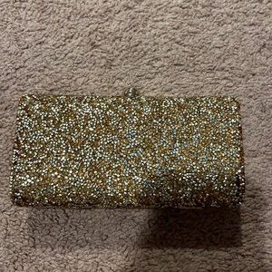 Gold sparkle clutch - NEVER USED TAGS STILL ATTACHED